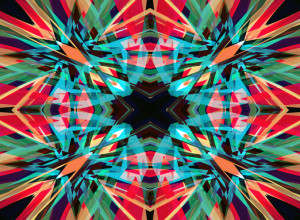 Colourful kaleidoscope